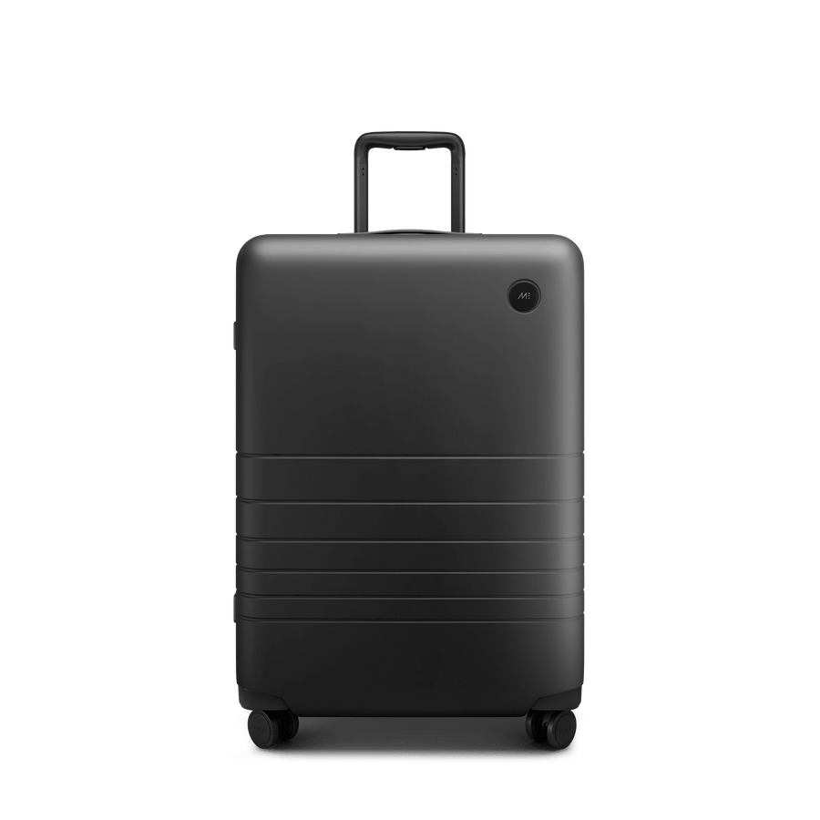 Midnight Black Scaled | Front view of Check-In Medium in Midnight Black