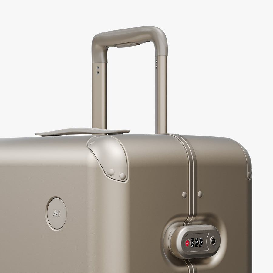 Champagne | Luggage handle view of Hybrid Check-In Large in Champagne