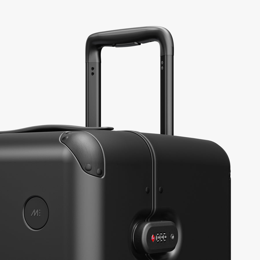 Obsidian | Luggage handle view of Hybrid Trunk in Obsidian