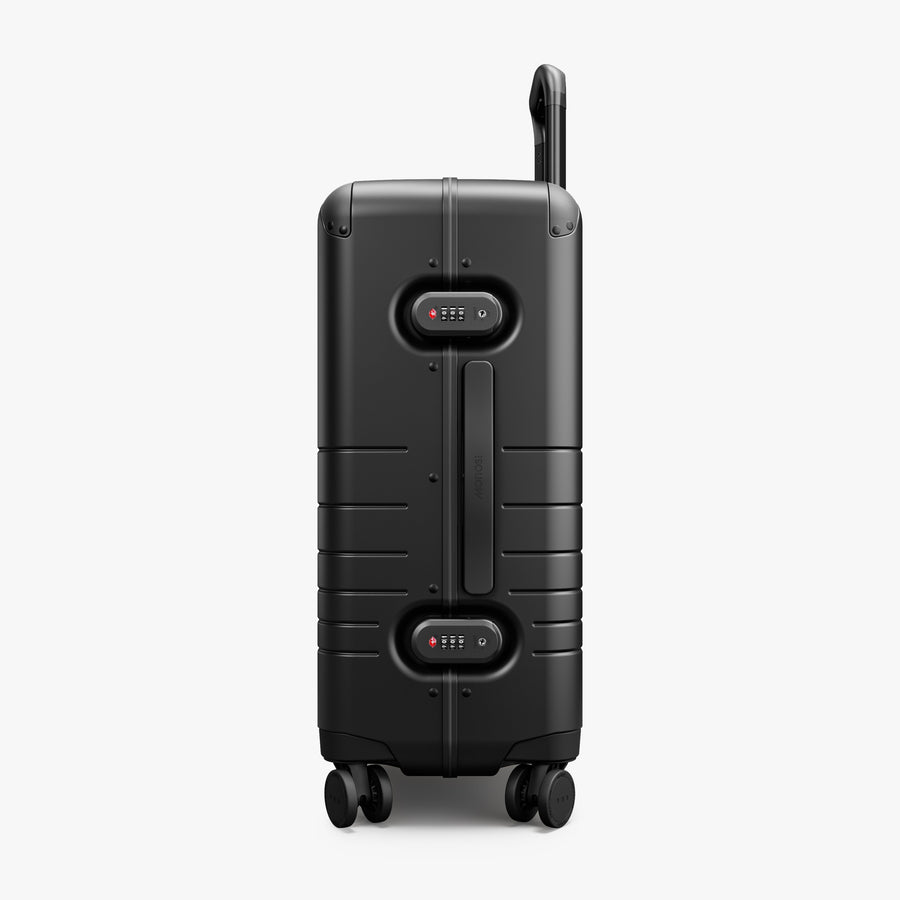 Obsidian | Side view of Hybrid Carry-On Plus in Obsidian