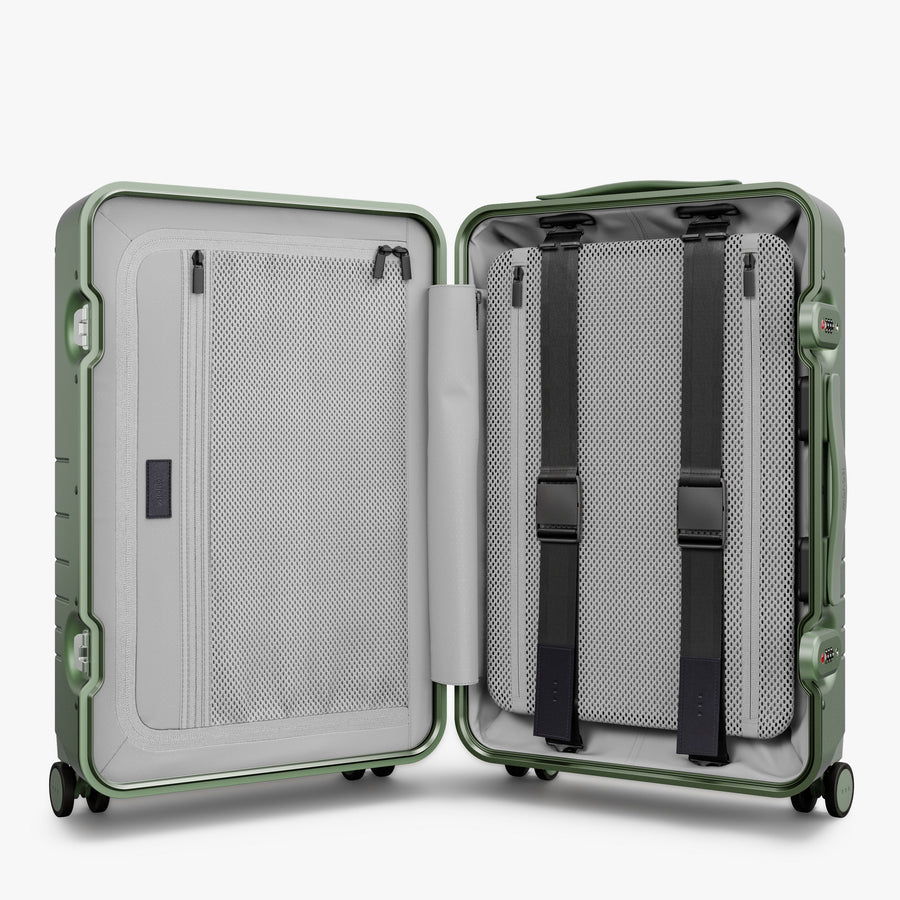Mint | inside view of Hybrid Carry-On Plus in Mint