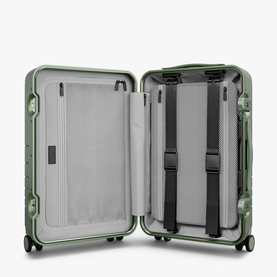 Mint | Inside view of Hybrid Carry-On in Mint