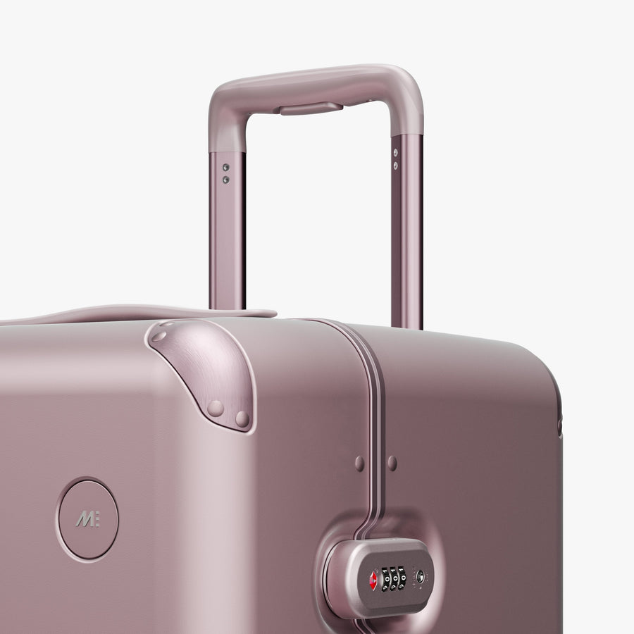 Orchid | Luggage handle view of Hybrid Trunk in Orchid