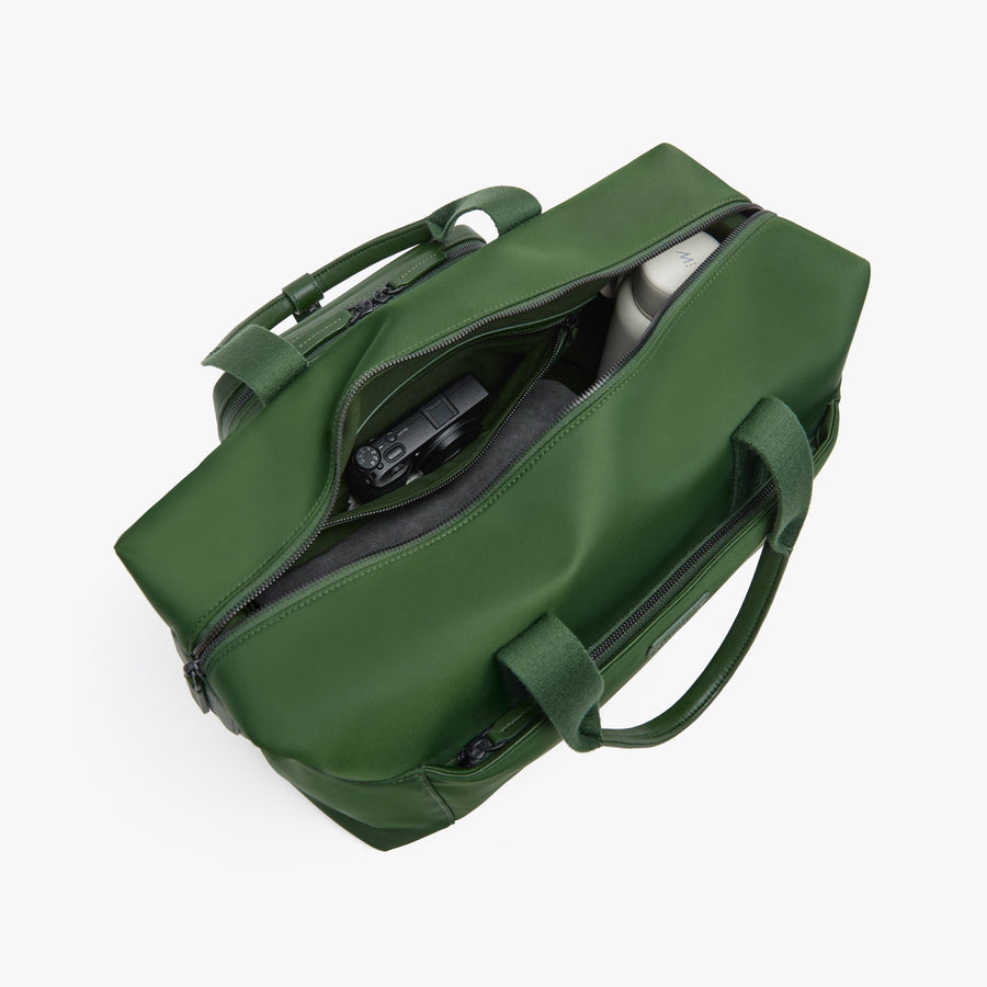 Juniper Green | Front Interior view of Metro Duffel in Juniper Green