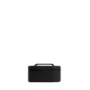 Carbon Black (Vegan Leather) Scaled | Metro Cosmetic Case in Carbon Black
