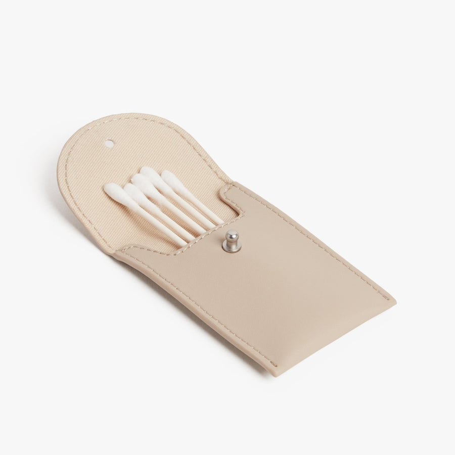 Ivory (Vegan Leather) | Metro Cosmetic Case in Ivory