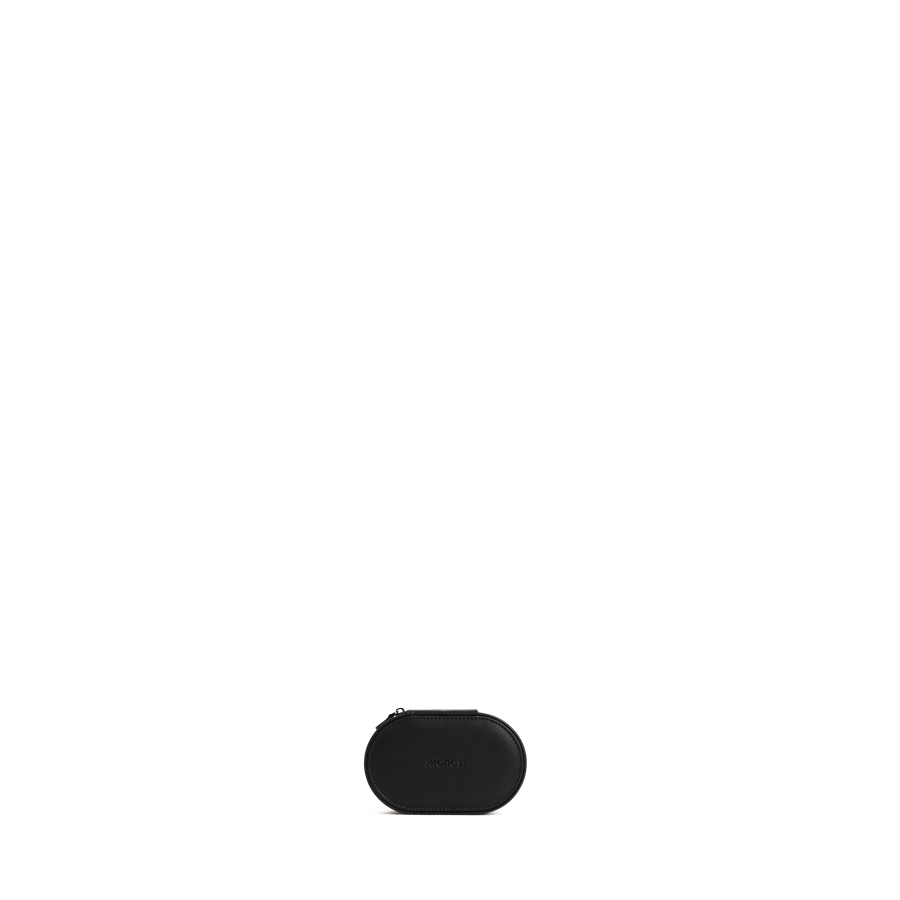 Carbon Black (Vegan Leather) Scaled | Travel Jewelry Case in Carbon Black