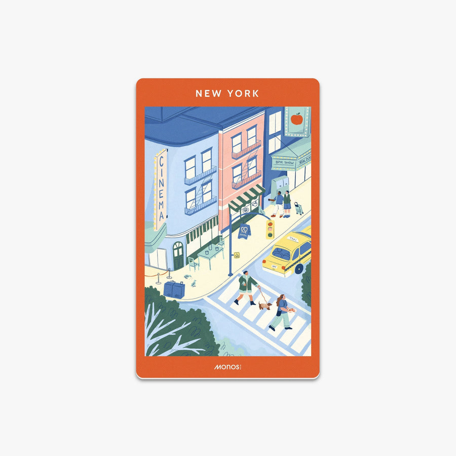 New York Destination Stickers | New York stickers set of three