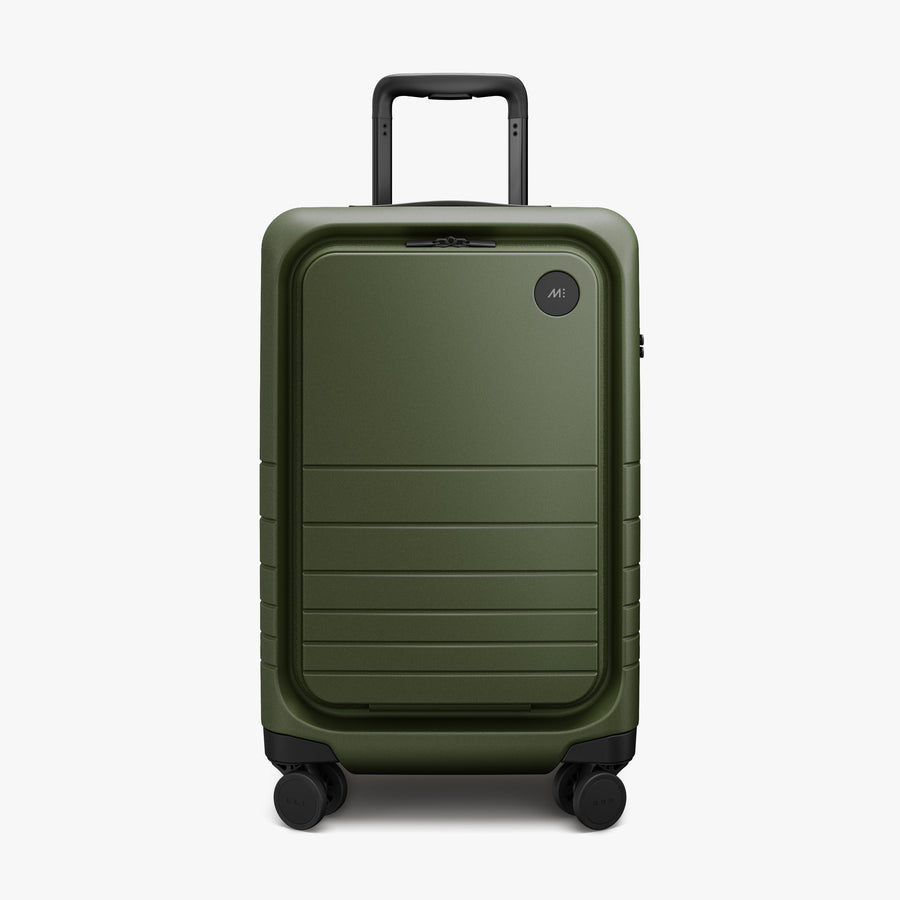 Olive Green | Front view of Expandable Carry-On Pro in Olive Green