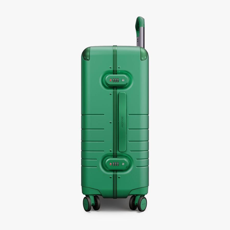 Jungle Green | Side view of the Hybrid Carry-On in Plus Jungle Green