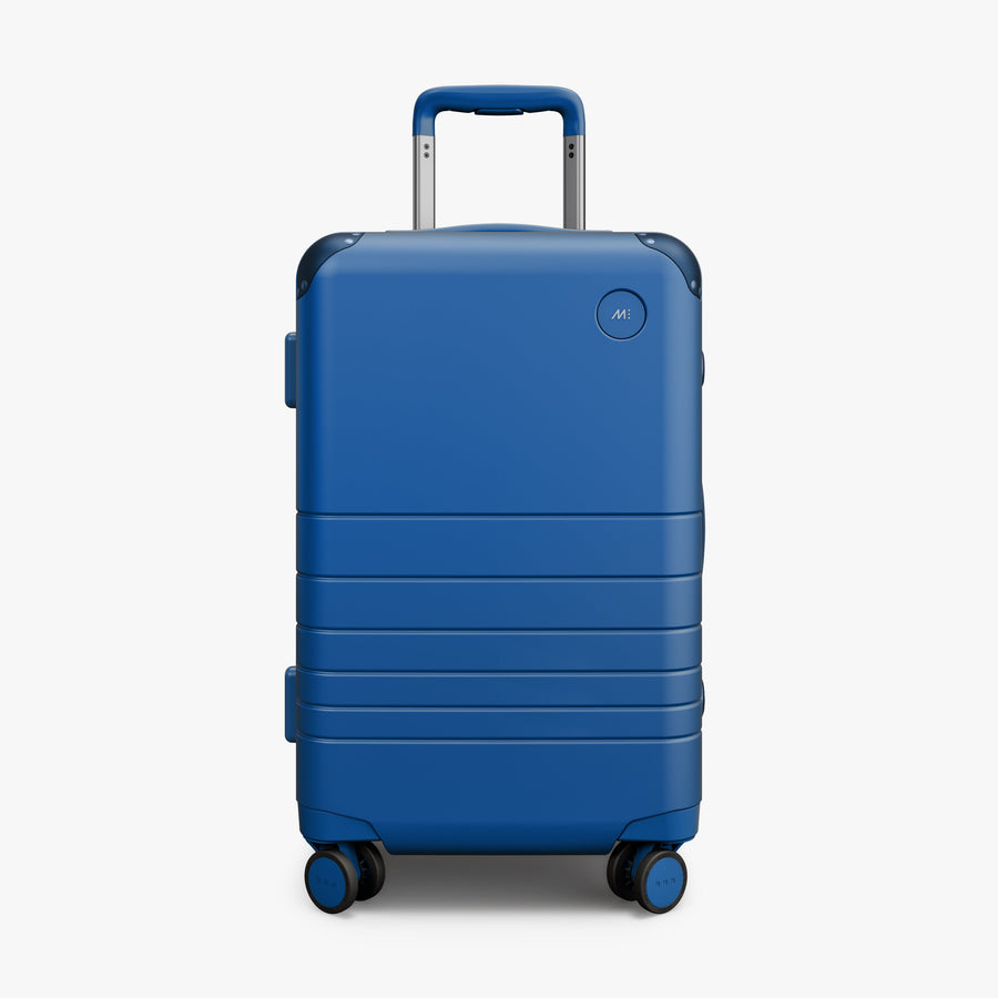 Coastal Blue | Front view of the Hybrid Carry-On in Coastal Blue