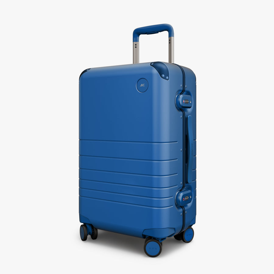 Coastal Blue | Angled view of the Hybrid Carry-On in Coastal Blue