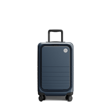 Front view of Carry-On Pro in Arles Blue