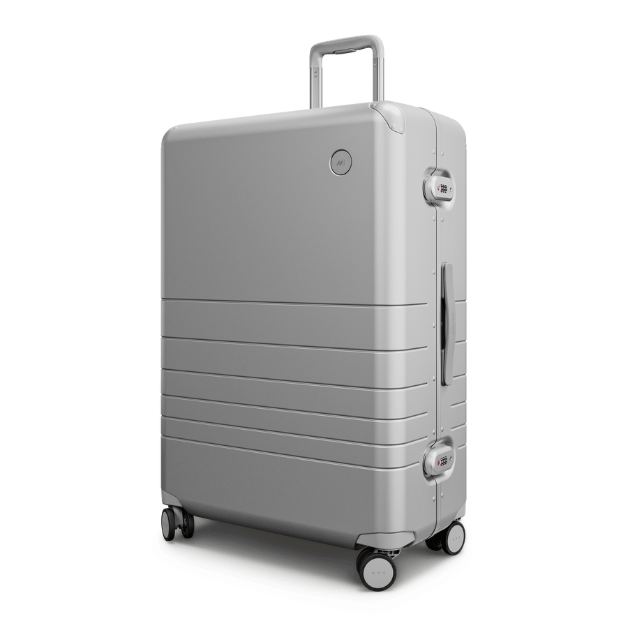 Silver Hover | Angle view of Hybrid Check-In Large in Silver