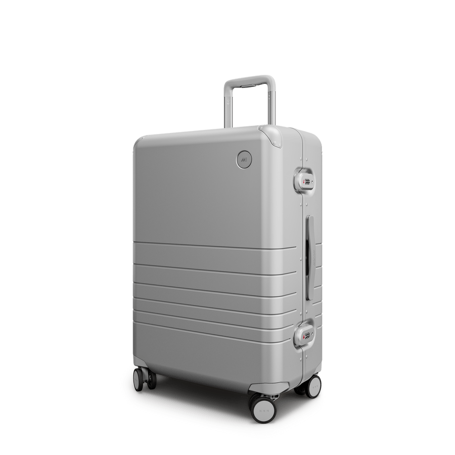 Silver Hover | Angle view of Hybrid Check-In Medium in Silver