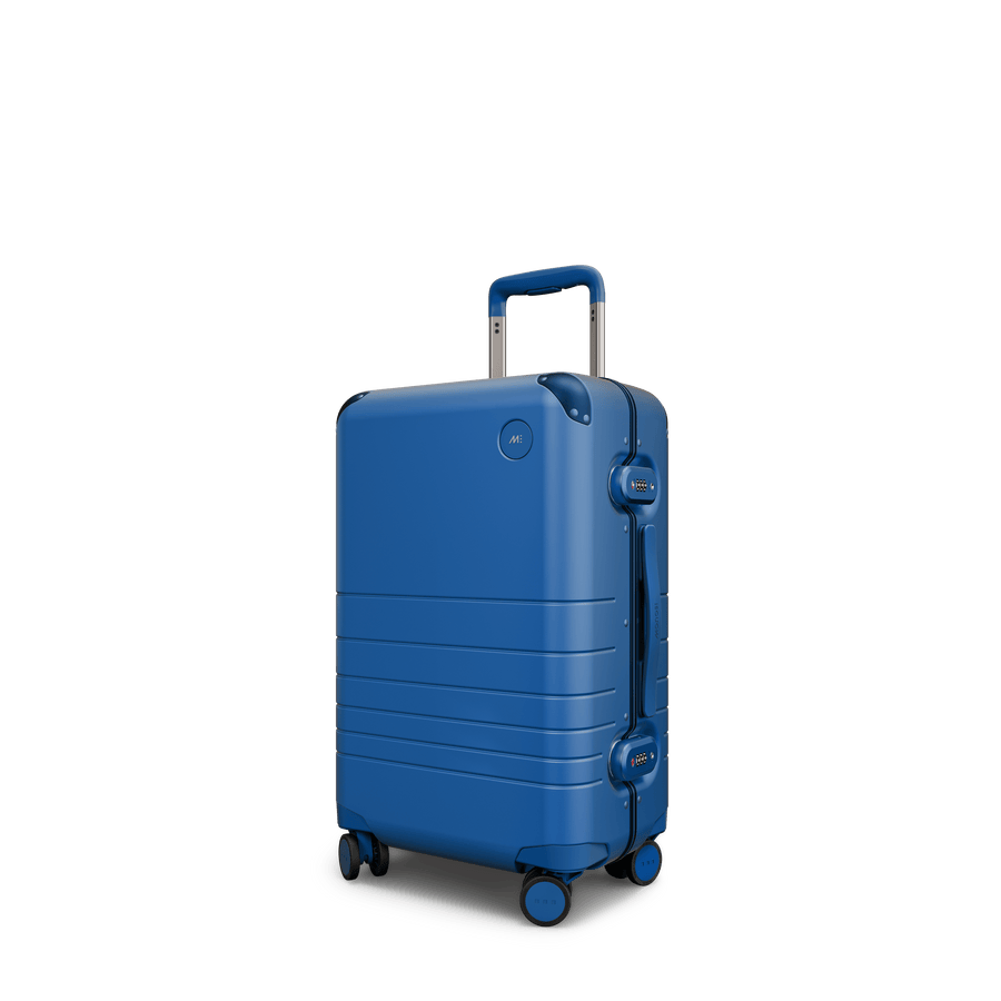 Coastal Blue Hover | Angle view of Hybrid Carry-On in Coastal Blue
