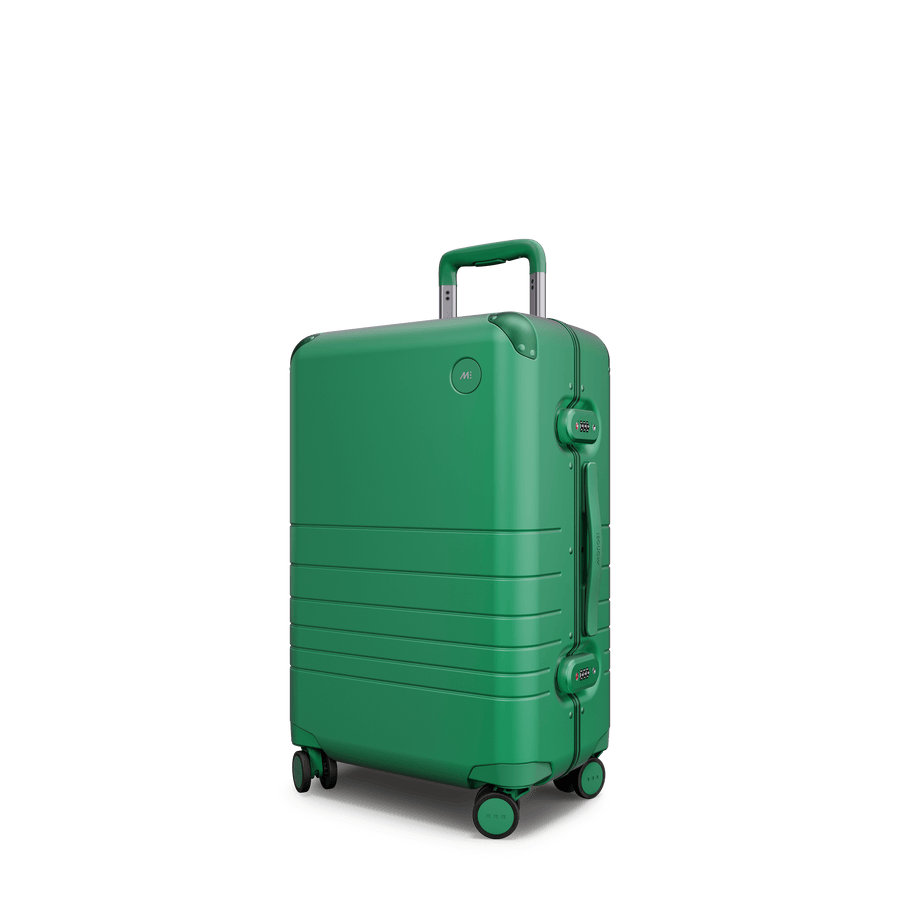 Jungle Green Hover | Angle view of Hybrid Carry-On Plus in Jungle Green