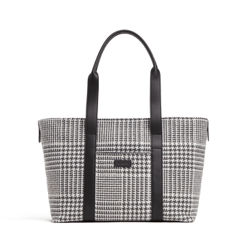 Front view of Metro Tote Houndstooth Check