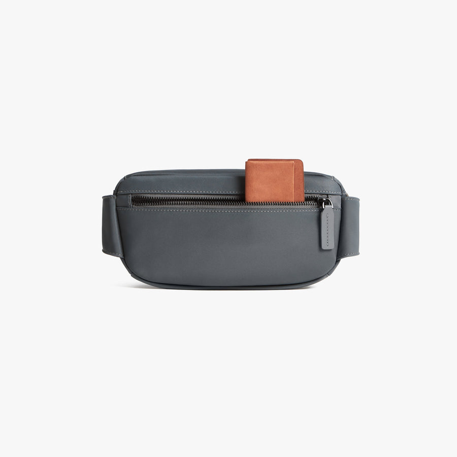 Dover Grey | Back pouch view of Metro Sling in Dover Grey