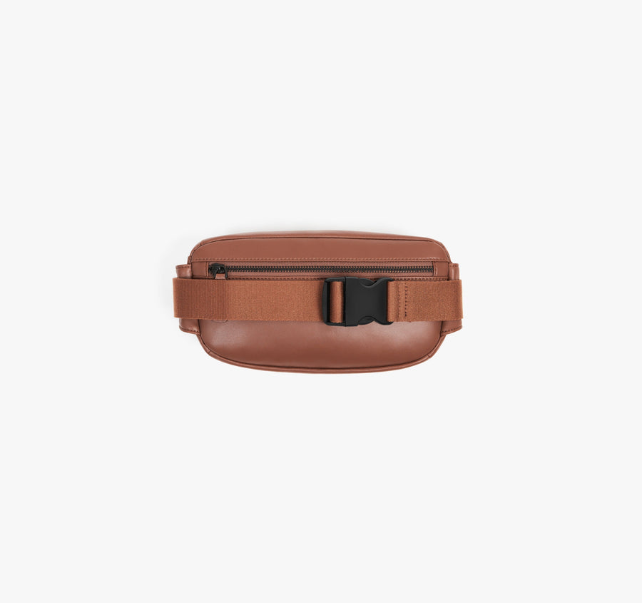 Mahogany (Vegan Leather) | Back view of Metro Sling in Mahogany