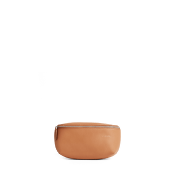 Front view of Metro Sling in Saddle Tan