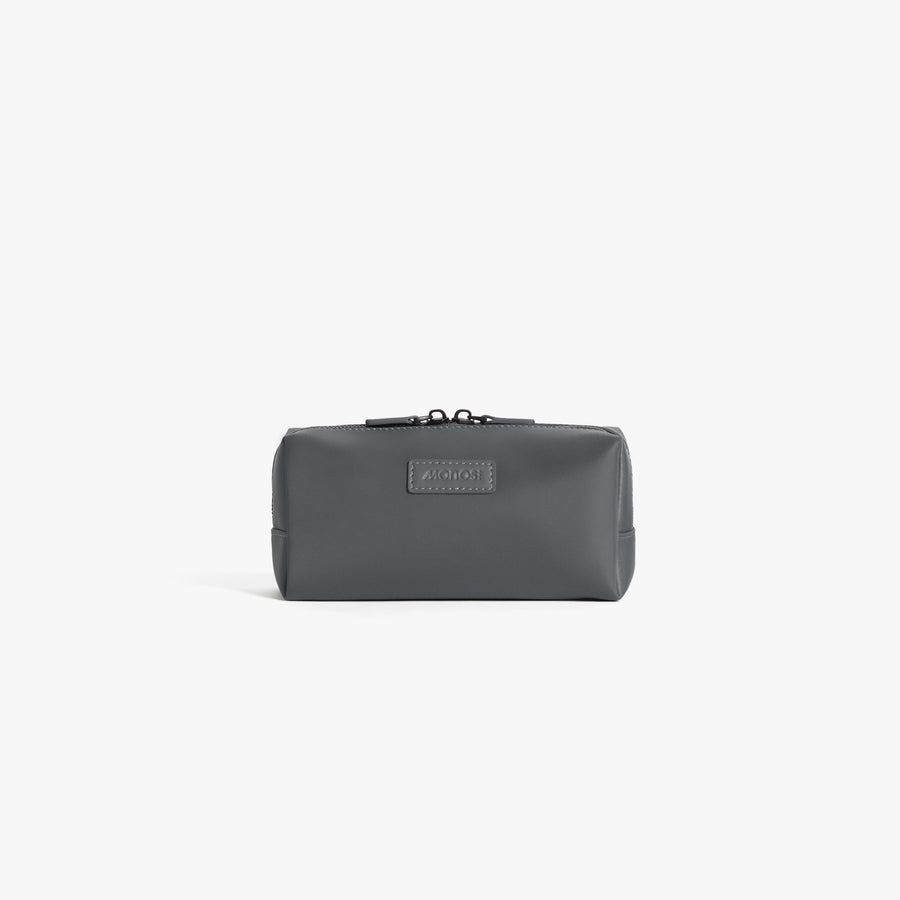 Small / Dover Grey Cart | Front view of Metro Toiletry Case Small in Dover Grey